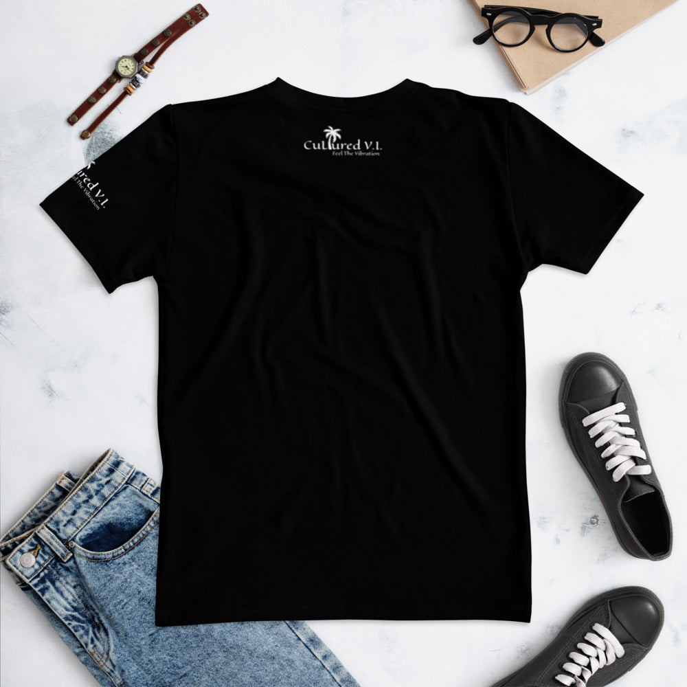 C V.I. Logo Tee Ladies Blk