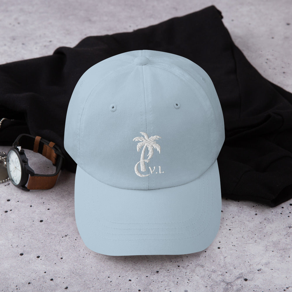 C V.I. White Palm Dad hat