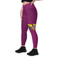 Eagle CVI Crossover leggings with pockets Eggplant