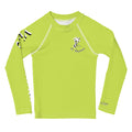 C V.I. Kids Rash Guard Lime Green
