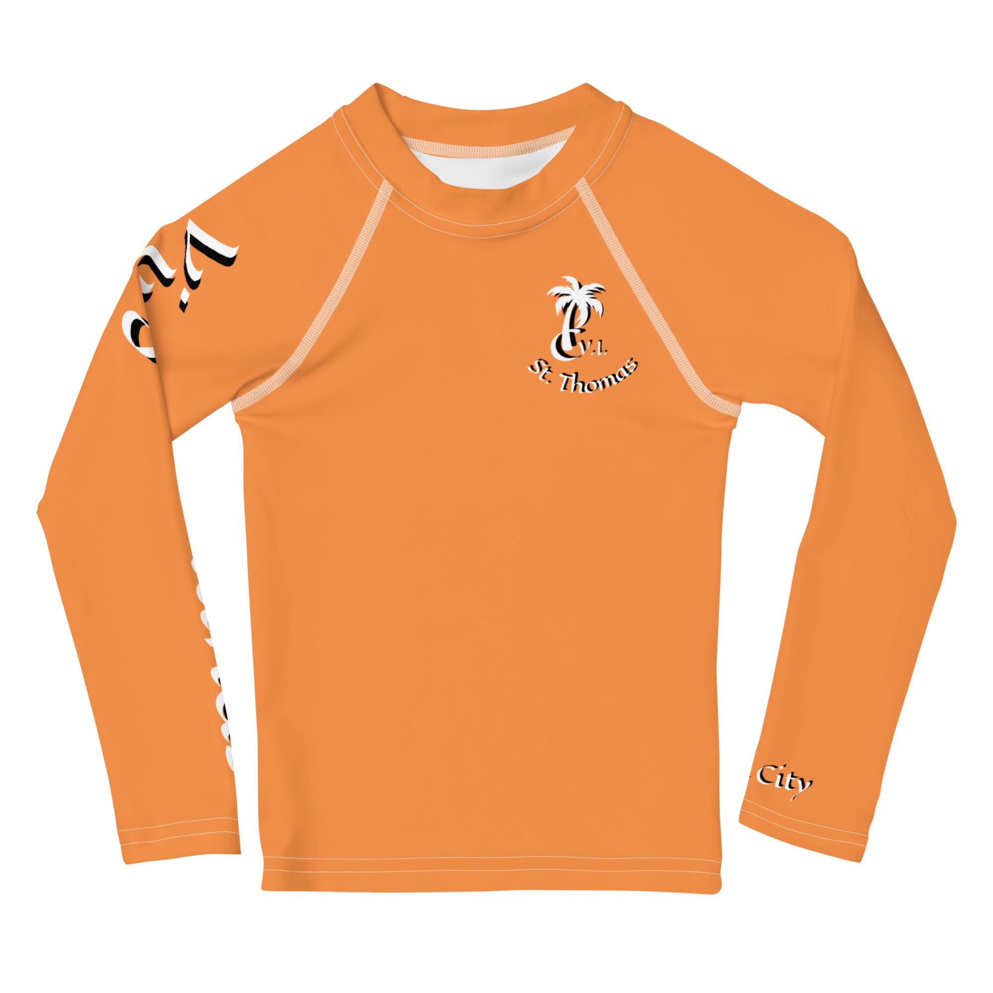 C V.I. Kids Rash Guard Mango