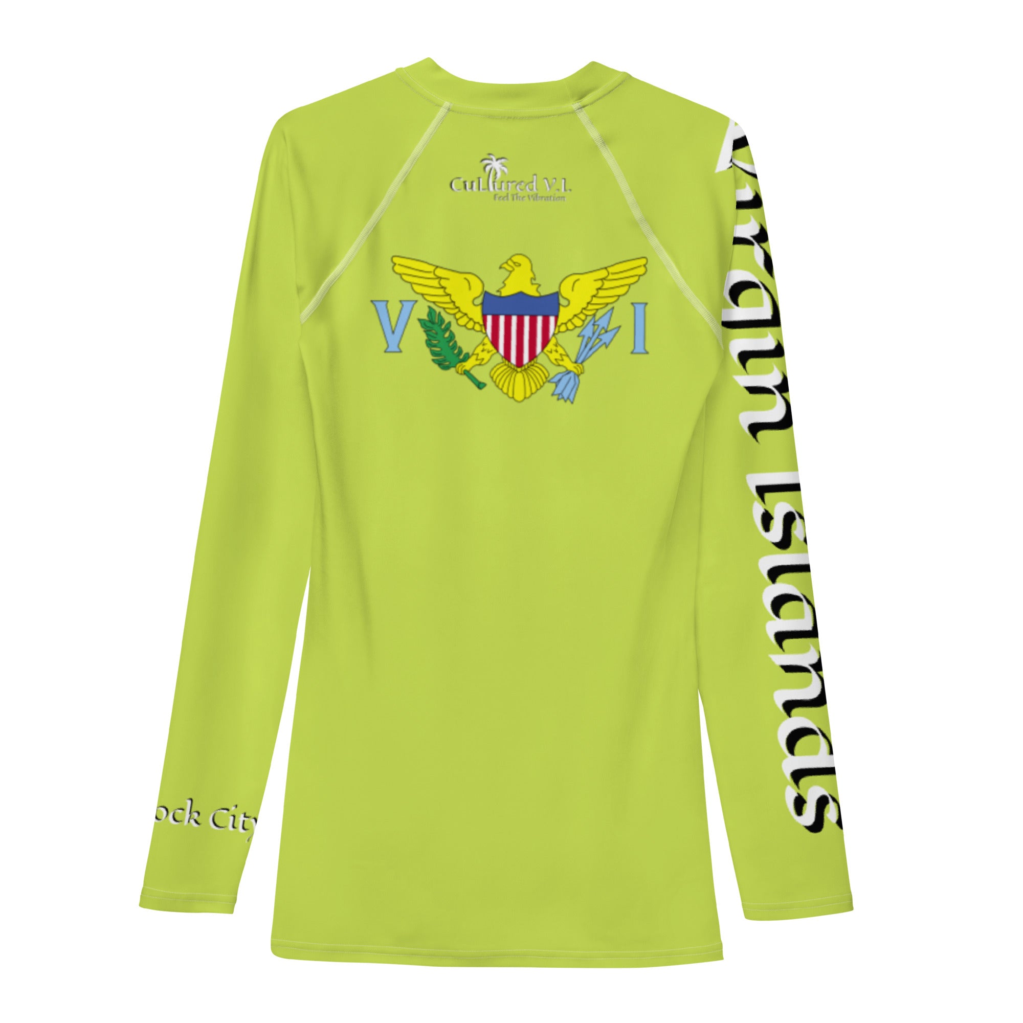 Eagle Rash Guard Lime (unisex)