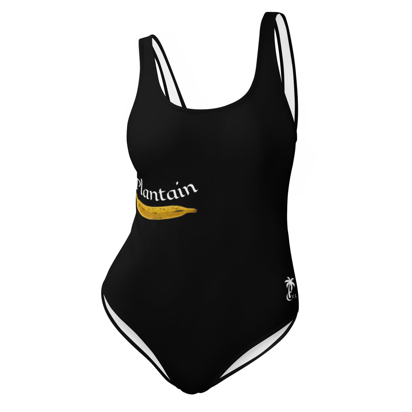 Plantain One-Piece Ladies Swim Black