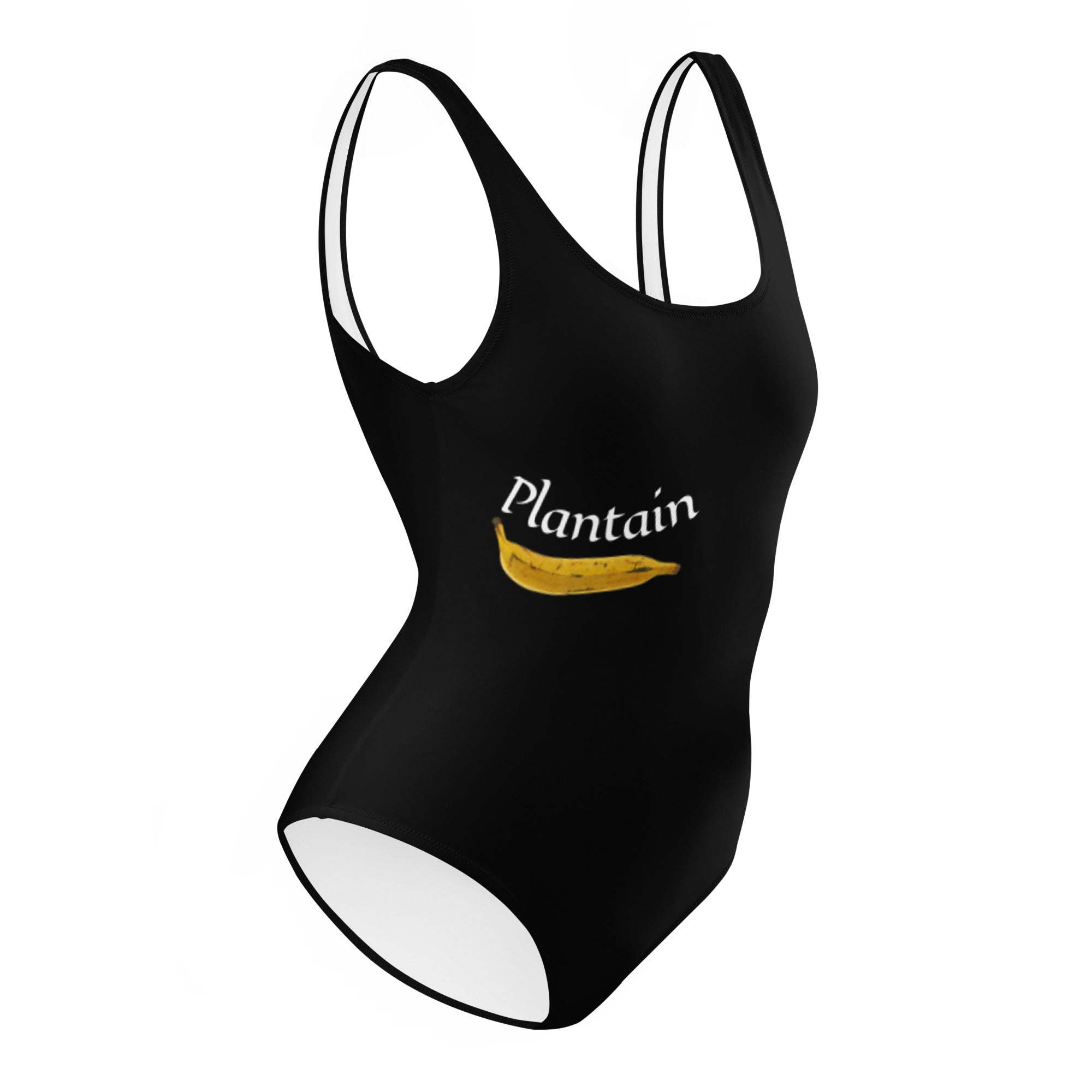 Plantain One-Piece Ladies Swim Black
