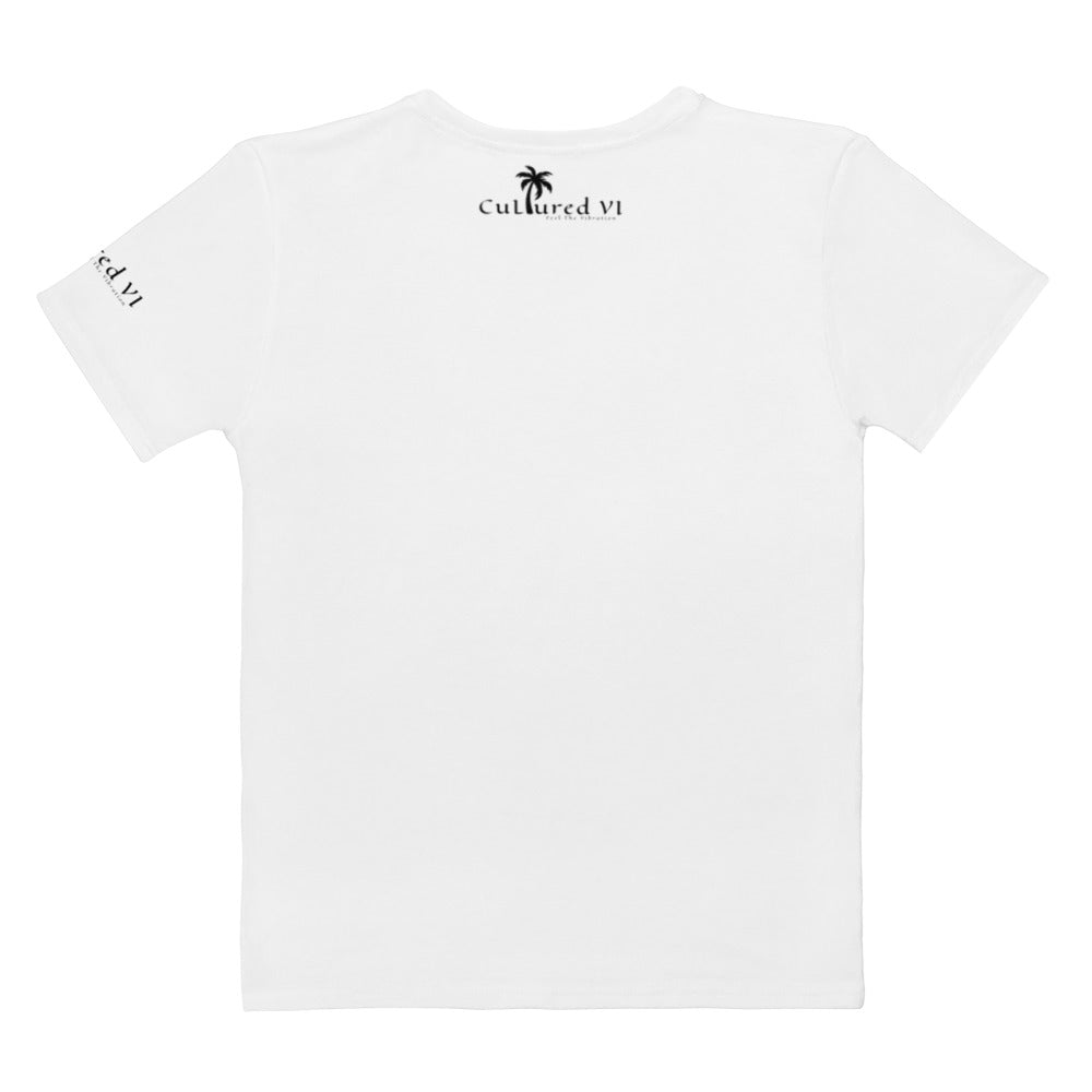 C V.I. Logo Tee Ladies Wht